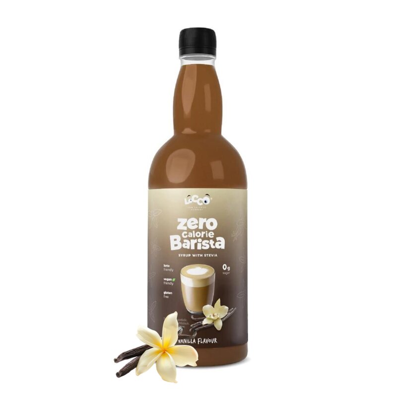 Syrop do kawy LOCCO Zero Calorie Barista Waniliowy 1000 ml