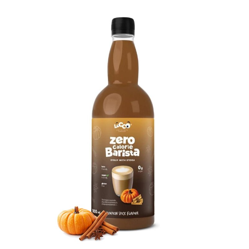 Syrop do kawy LOCCO Zero Calorie Barista Pumpkin Spice 1000 ml