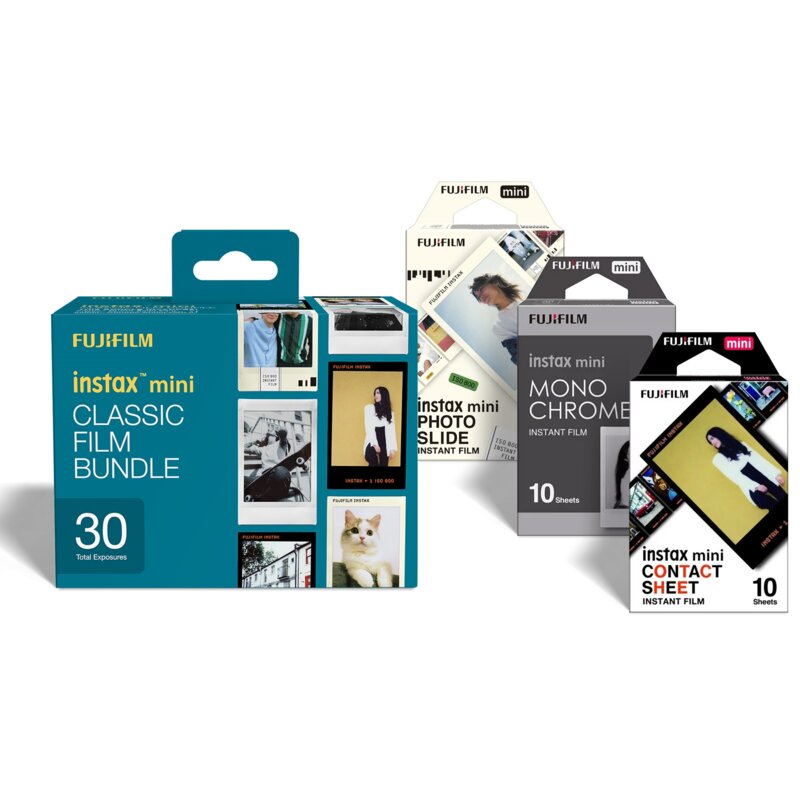 Fujifilm Instax Mini Classic Bundle 26 (photo Slide,monochrome,contact Sheet) 3x10szt