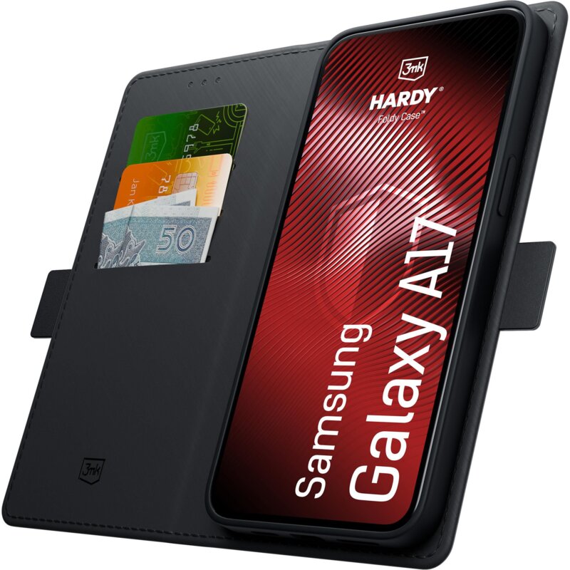 Etui 3MK Hardy Foldy Case do Samsung Galaxy A17 4G/5G Czarny