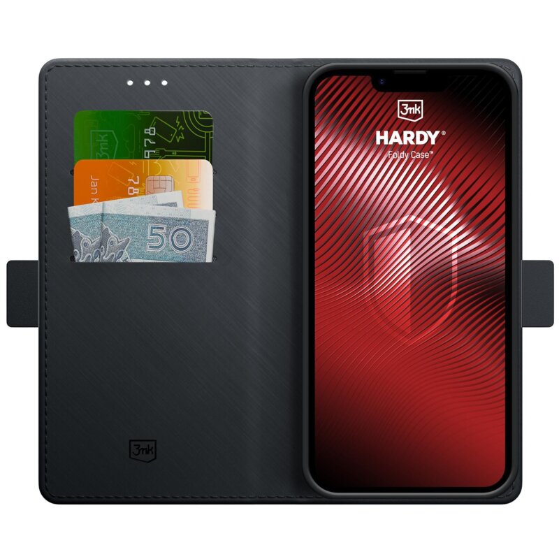 Etui 3MK Hardy Foldy Case do Apple iPhone 16e/17e Czarny