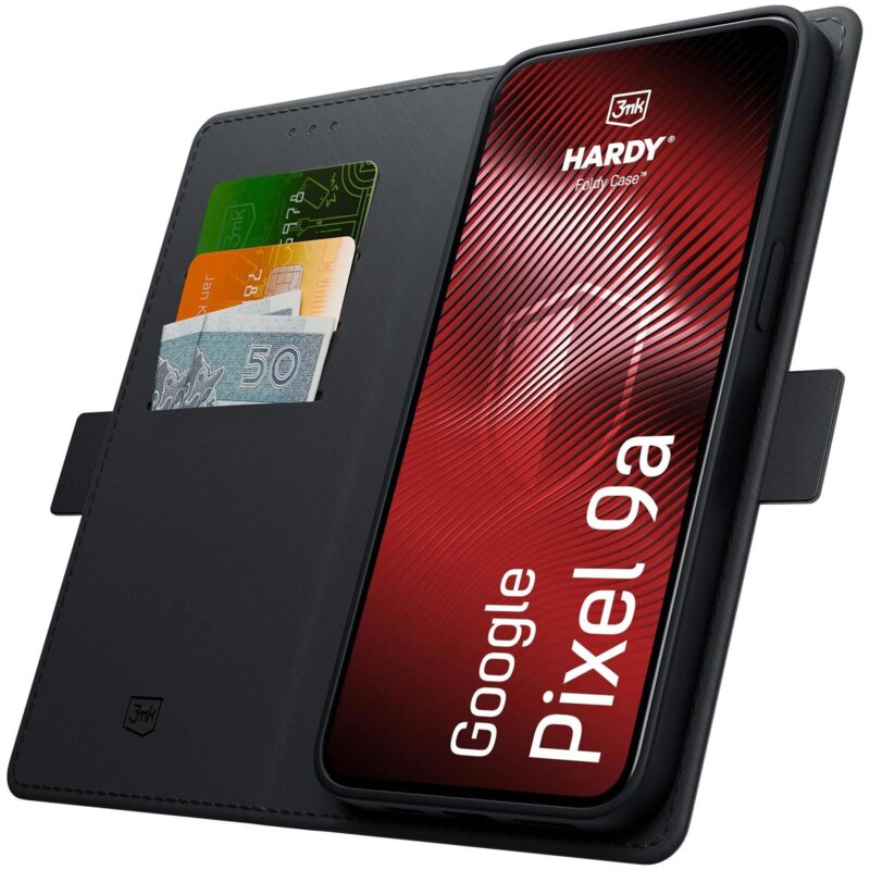 Etui 3MK Hardy Foldy Case do Google Pixel 9A Czarny