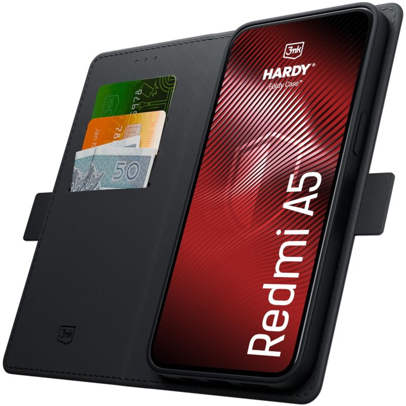 Etui 3MK Hardy Foldy Case do Xiaomi Redmi A5 4G Czarny