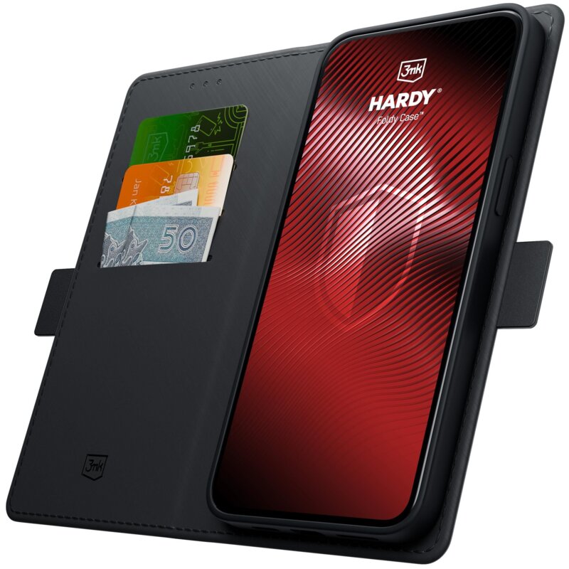 Etui 3MK Hardy Foldy Case do Realme C71 Czarny