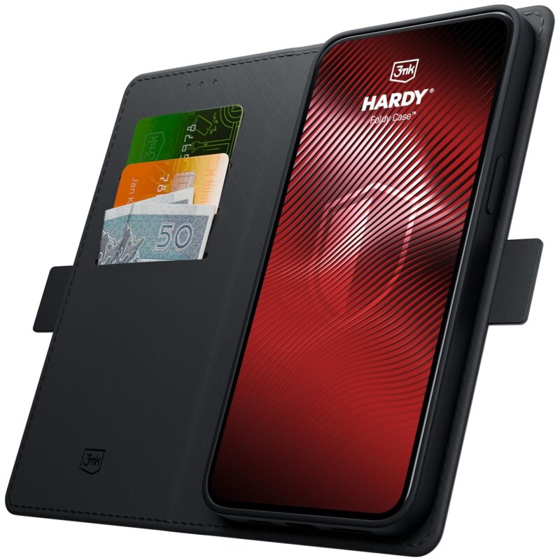 Etui 3MK Hardy Foldy Case do Xiaomi Redmi 15C 4G/5G/Poco C85 4G Czarny
