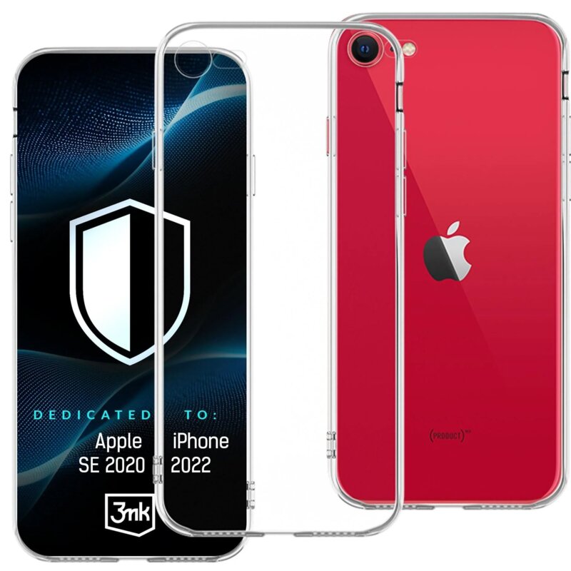 Etui 3MK Hardy Vision Case do Apple iPhone SE 2020/2022 Przezroczysty
