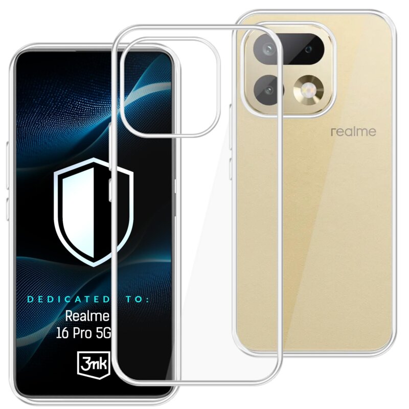Etui 3MK Hardy Vision Case do Realme 16 Pro 5G Przezroczysty