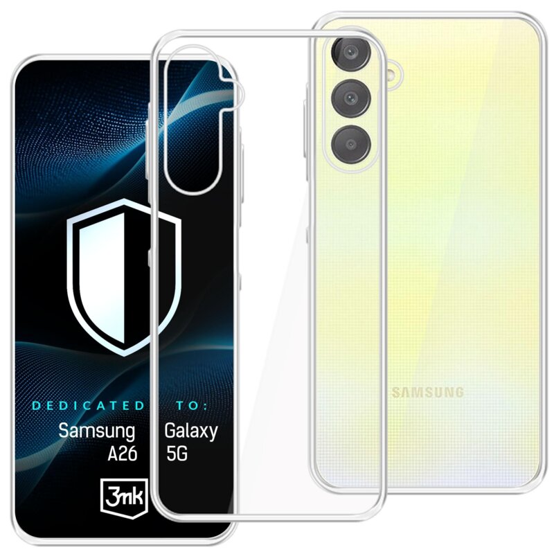 Etui 3MK Hardy Vision Case do Samsung Galaxy A26 5G Przezroczysty