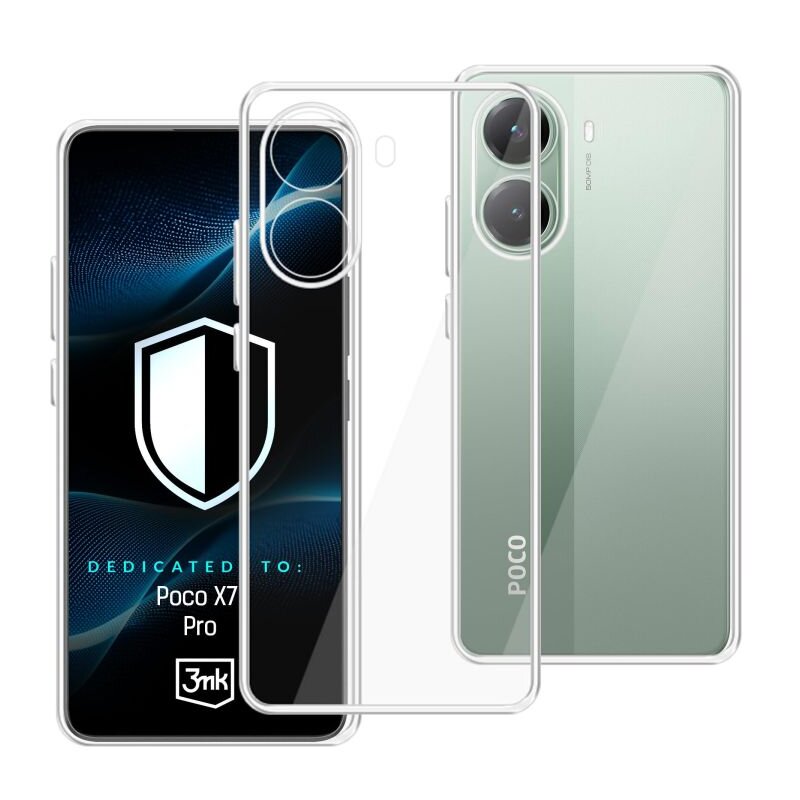 Etui 3MK Hardy Vision Case do Xiaomi Poco X7 Pro Przezroczysty