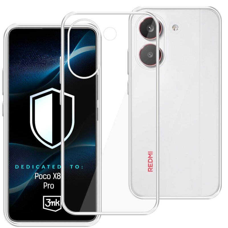 Etui 3MK Hardy Vision Case do Xiaomi Poco X8 Pro Przezroczysty
