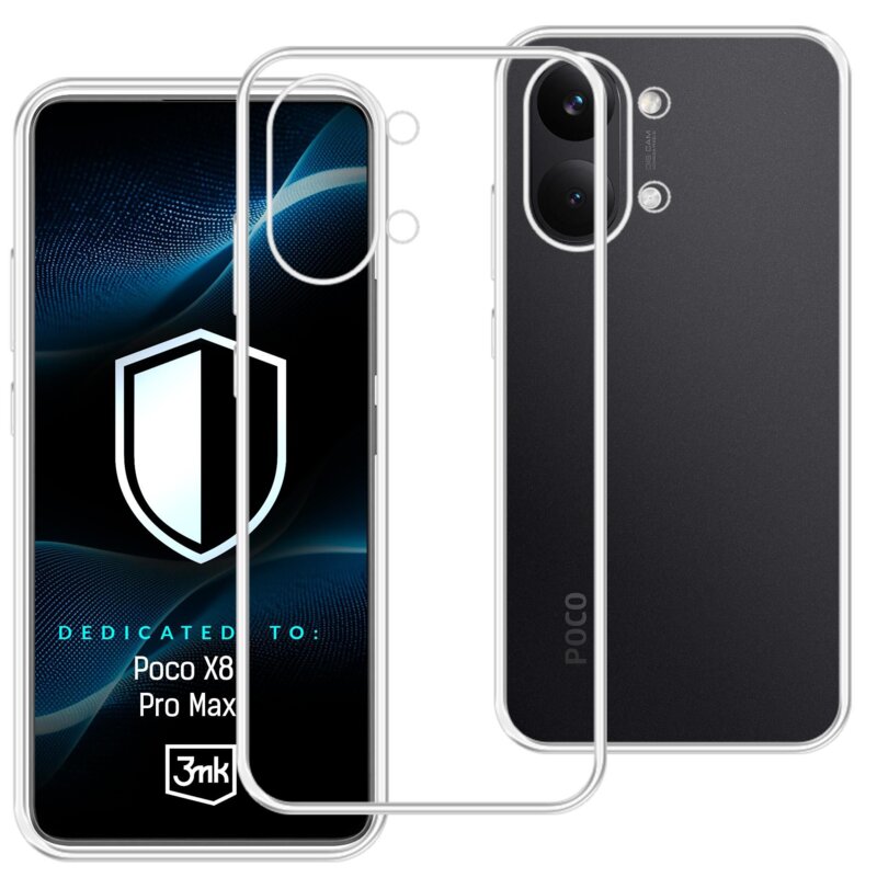 Etui 3MK Hardy Vision Case do Xiaomi Poco X8 Pro Max Przezroczysty