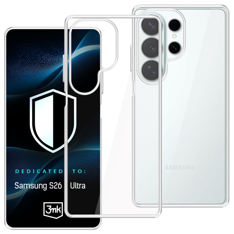 Etui 3MK Hardy Vision Case do Samsung Galaxy S26 Ultra Przezroczysty