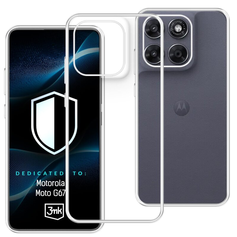 Etui 3MK Hardy Vision Case do Motorola Moto G67 Przezroczysty