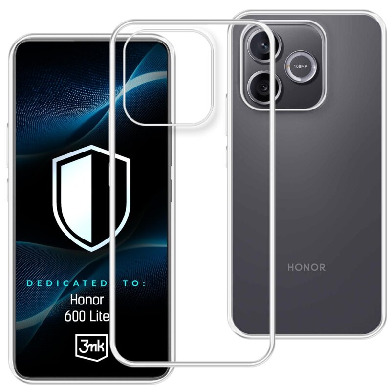 Etui 3MK Hardy Vision Case do Honor 600 Lite Przezroczysty
