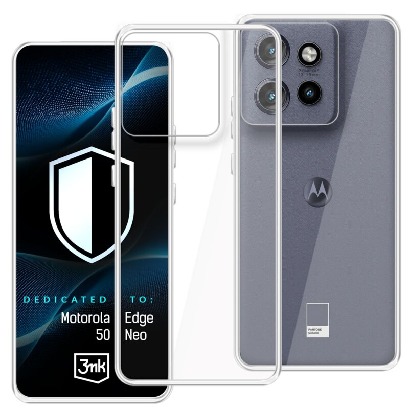 Etui 3MK Hardy Vision Case do Motorola Edge 50 Neo Przezroczysty