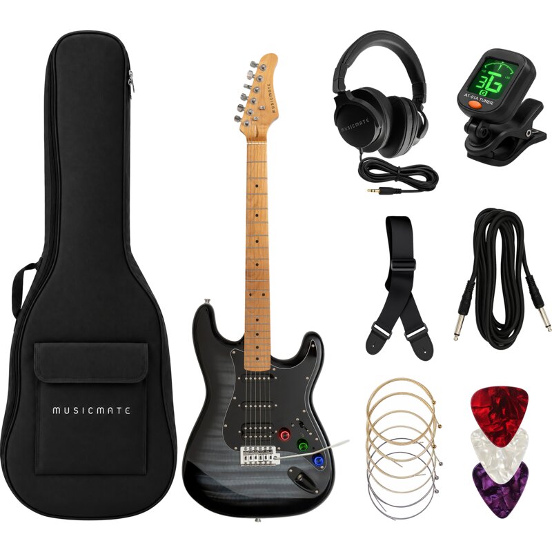 Gitara elektryczna Musicmate MM-G300-B StratoSmart FX