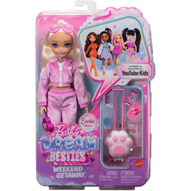 Lalka Barbie Dream Besties Malibu Weekendowy wyjazd JMV16