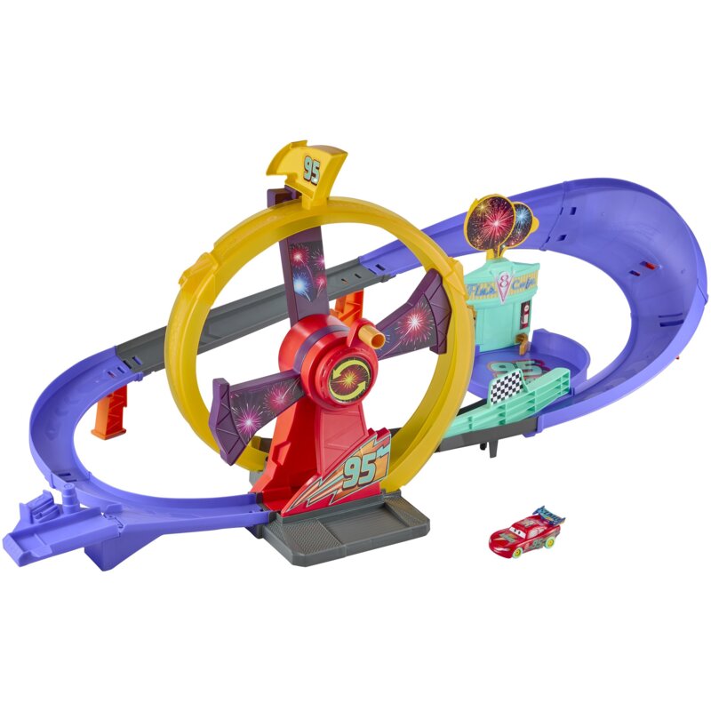 Tor MATTEL Disney Pixar Cars Auta Odjazdowe Świętowanie Zestaw JMT57