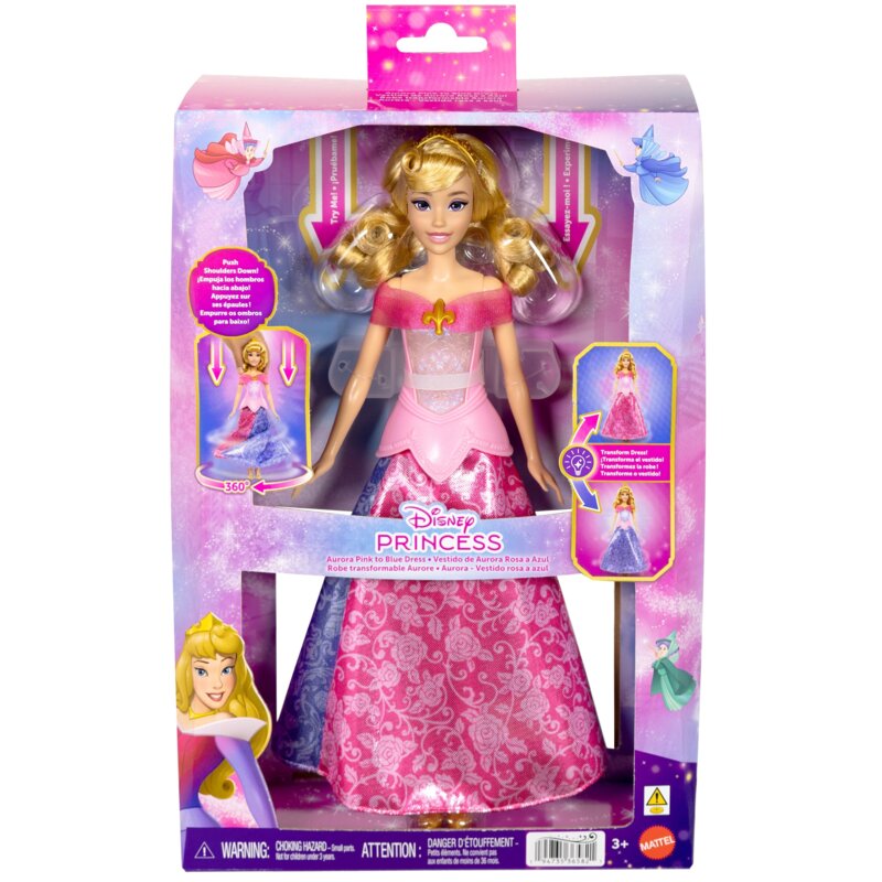 Lalka DISNEY PRINCESS Śpiąca Królewna Z Sukienką 2w1 JLK24