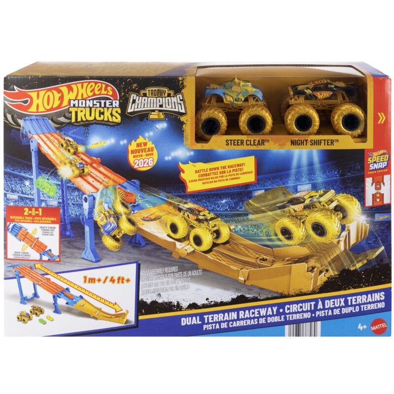 Tor Hot Wheels Monster Trucks Trophy Champions 2 w 1 JMW70