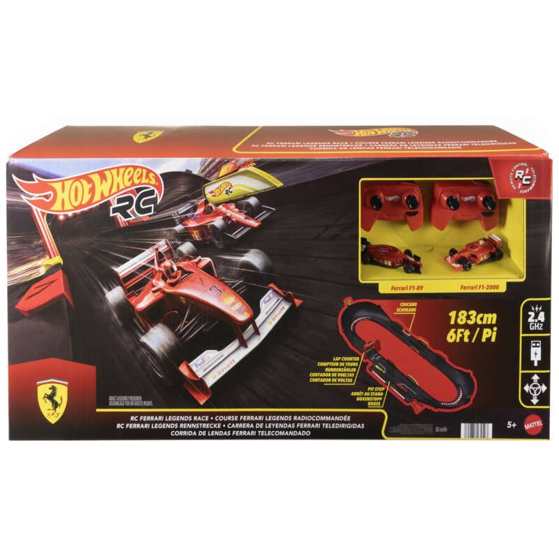 Tor Hot Wheels RC + 2 samochody Ferrari JTF40