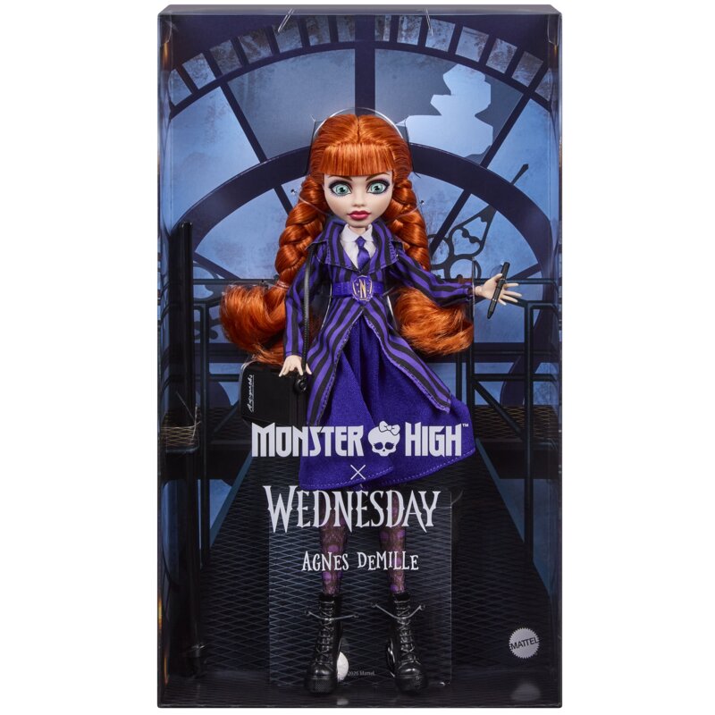 Lalka MATTEL Monster High X Wednesday Agnes JNJ92
