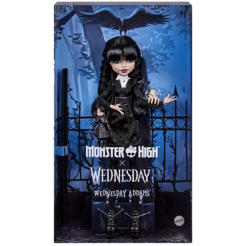 Lalka MATTEL Monster High X Wednesday Addams JNJ91