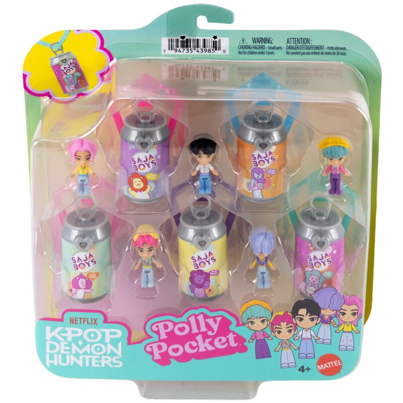 Zestaw figurek POLLY POCKET K-Pop Demon Hunters Polly Pocket Saja Boys JTM73 5-pak