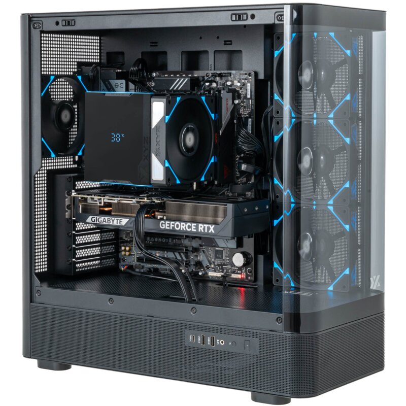 Komputer MAD DOG QUANTUM-A01DR32 R5-9500F 32GB RAM 1TB SSD GeForce RTX5070 DLSS 4.5 Wi-Fi