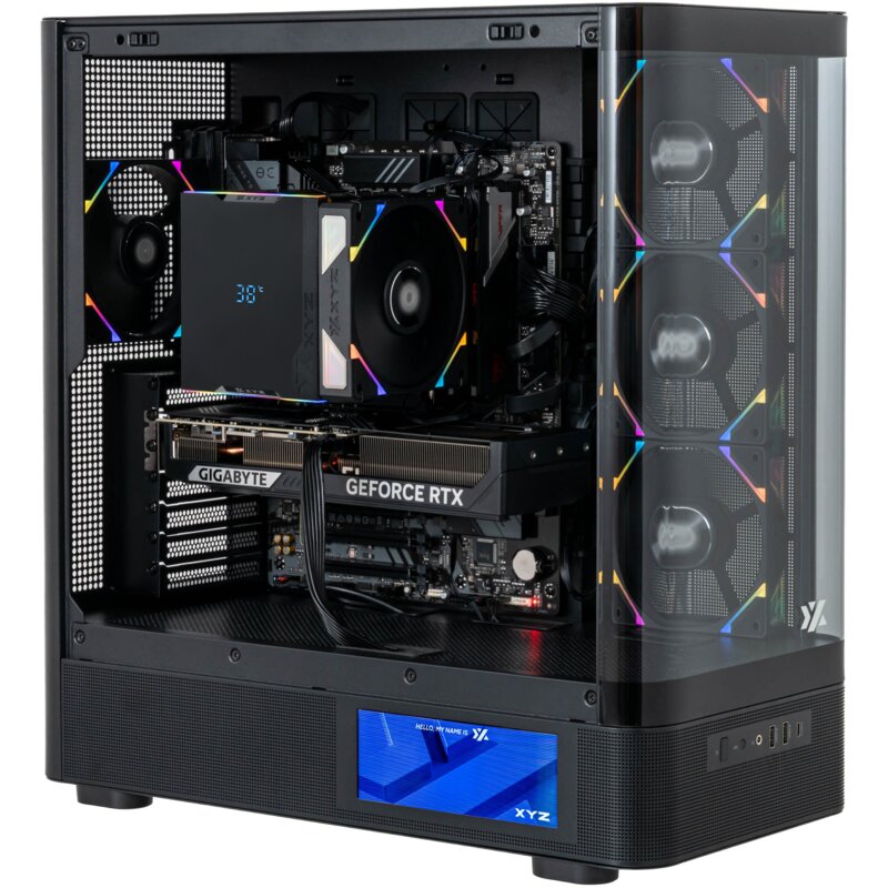 Komputer MAD DOG QUANTUM-PRO-A01WR32WH R5-7500X3D 32GB RAM 1TB SSD GeForce RTX5070 DLSS 4.5 Wi-Fi Windows 11 Home