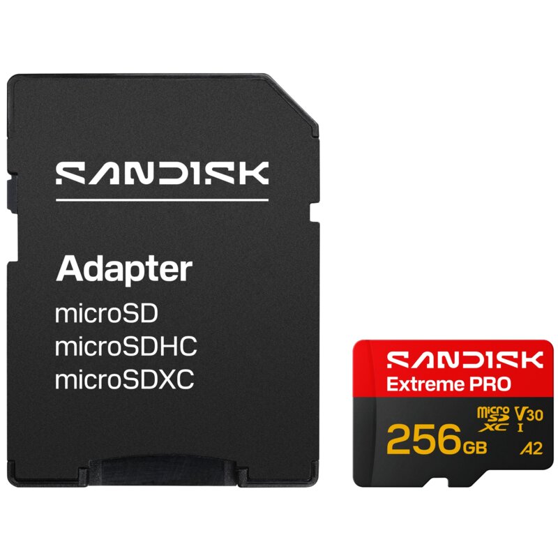 Karta pamięci SANDISK Extreme Pro microSDXC 256GB + Adapter