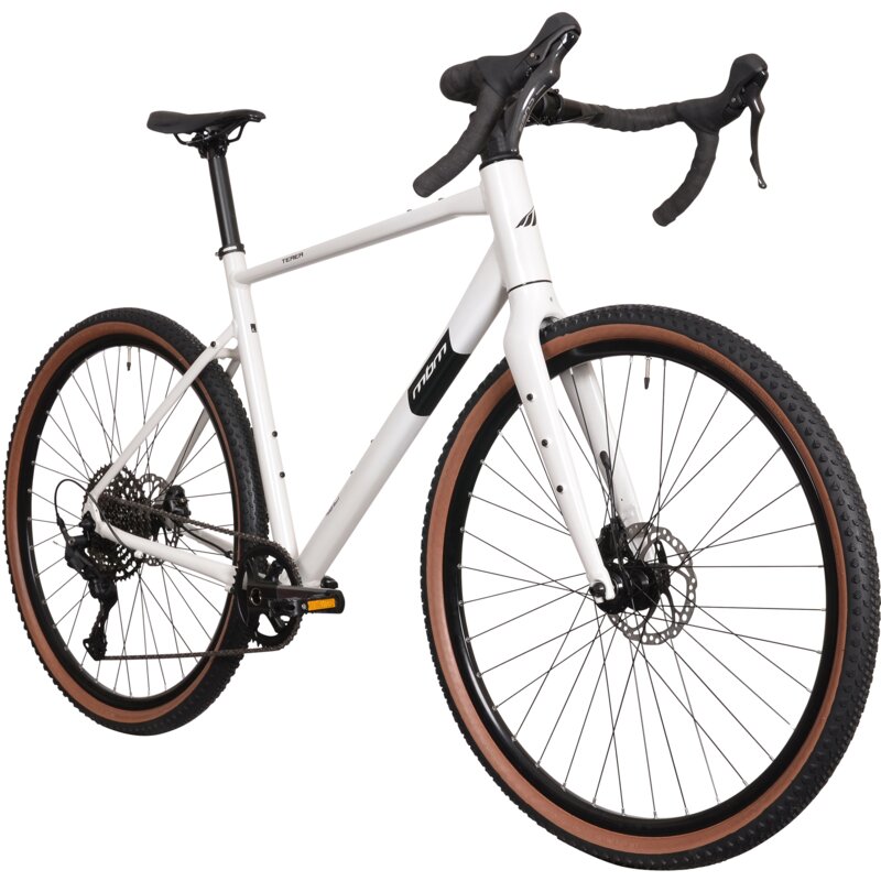 Rower gravel MBM Terea 572 M20 28 cali męski Biały