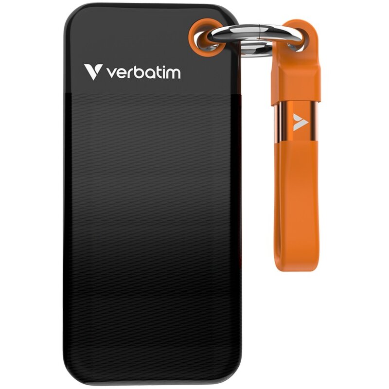 Dysk VERBATIM Pocket 512GB SSD Czarno-pomarańczowy