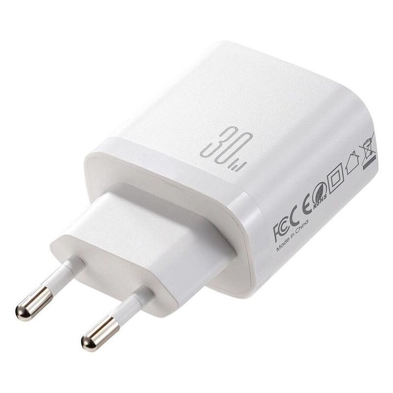 Ładowarka sieciowa JOYROOM JR-TG6 30W GaN Biały ładowarka do telefonu USB-C, USB-A, Lightning