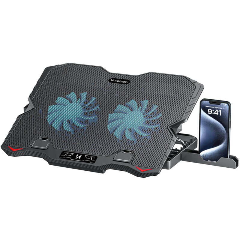 Podstawka chłodząca WOZINSKY WDCX-015 StormPad RGB Czarny