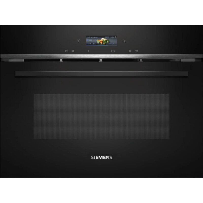 Kuchenka mikrofalowa SIEMENS IQ700 CE732GXB1 1000W pojemność 36L QuickStart Hydroliza Czarny