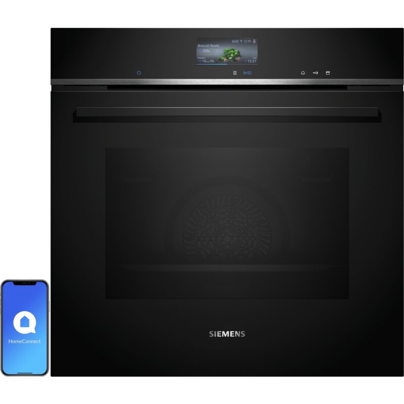 Piekarnik SIEMENS iQ700 HR736G1B1 Elektryczny parowy Czarny A+