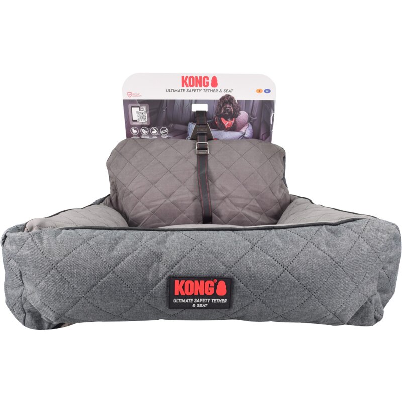 Transporter KONG Ultimate Safety Seat & Tether M Niebiesko-szary