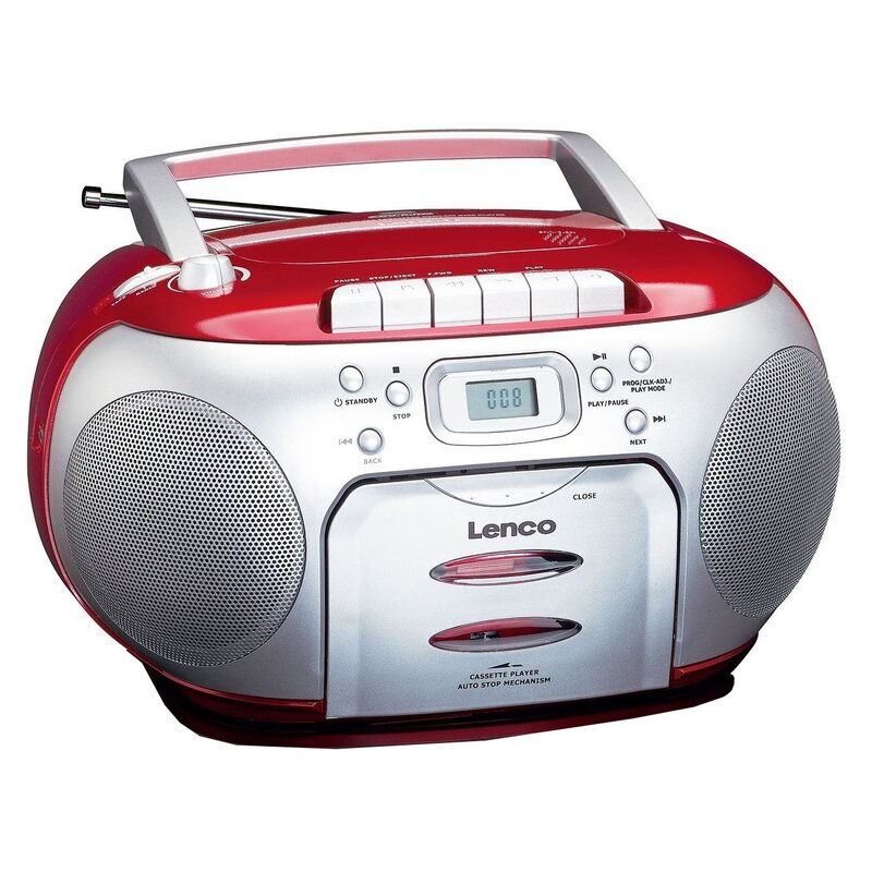 Radioodtwarzacz LENCO SCD420 Czerwony