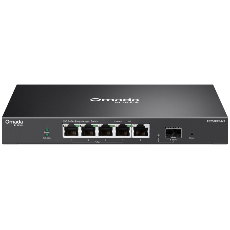 Switch TP-LINK Omada ES206XPP-M2 2.5 Gigabit Ethernet, 6 portów, Funkcja PoE, Zarządzalny