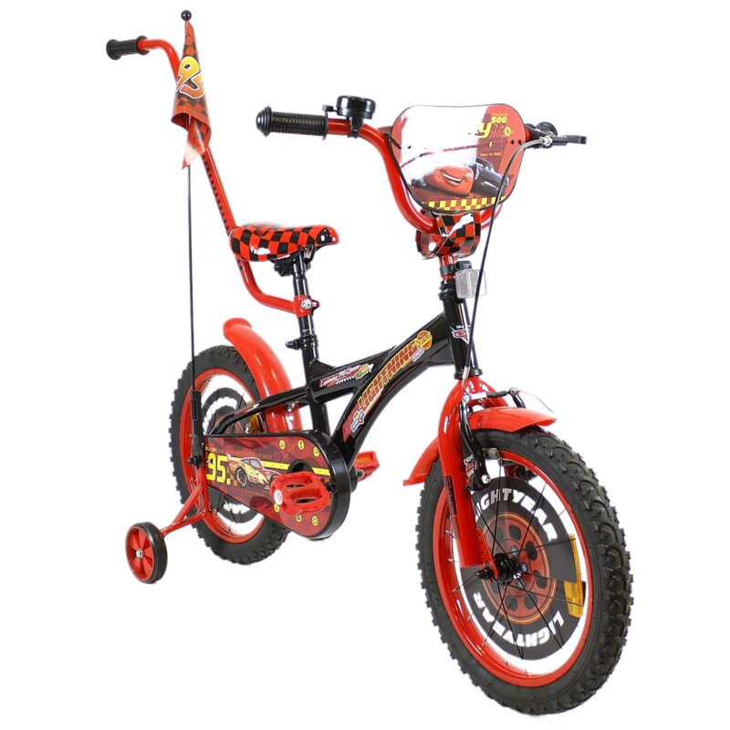 Rower dziecięcy SIROX Disney Cars 16 cali Czarny Wzrost: 95-120 cm Wiek: 4-6 lat