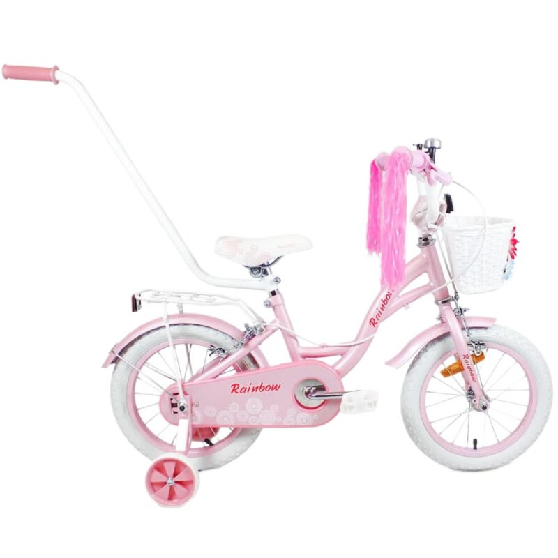 Rower dziecięcy SIROX Rainbow 12 cali Różowy Wzrost: 80-95 cm Wiek: 2-3 lat