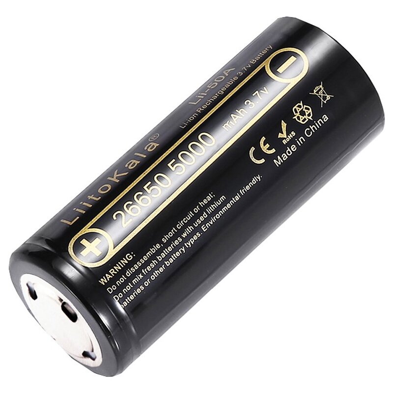 Akumulatorki 26650 5000 mAh LIITOKALA LII-50A-JT (2 szt.)