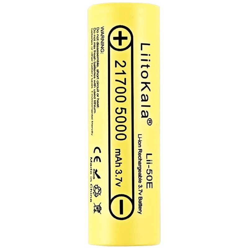 Akumulatorki 21700 5000 mAH LIITOKALA Lii-50E (2 szt.)