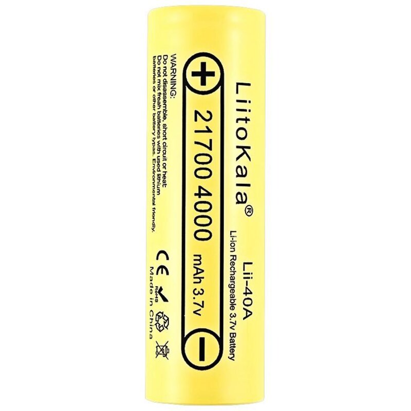 Akumulatorki 21700 4000 mAH LIITOKALA Lii-40A (2 szt.)