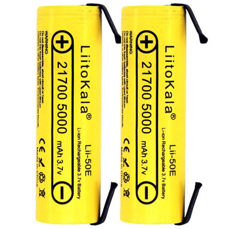 Akumulatorki 21700 5000 mAH LIITOKALA Lii-50E-N (2 szt.)