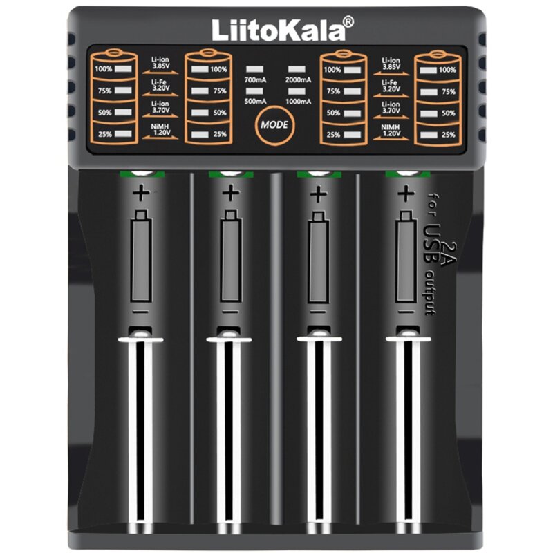 Ładowarka LIITOKALA LII-402 do akumulatorów Li-Ion NiMH LiFePO4 NiCd