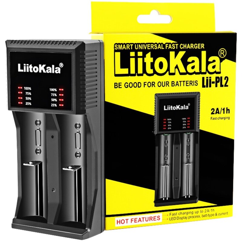 Ładowarka LIITOKALA LII-PL2+CAR do akumulatorów AA, AAA, Li-Ion, IMR, LiFePO4 oraz Ni-MH/Ni-Cd