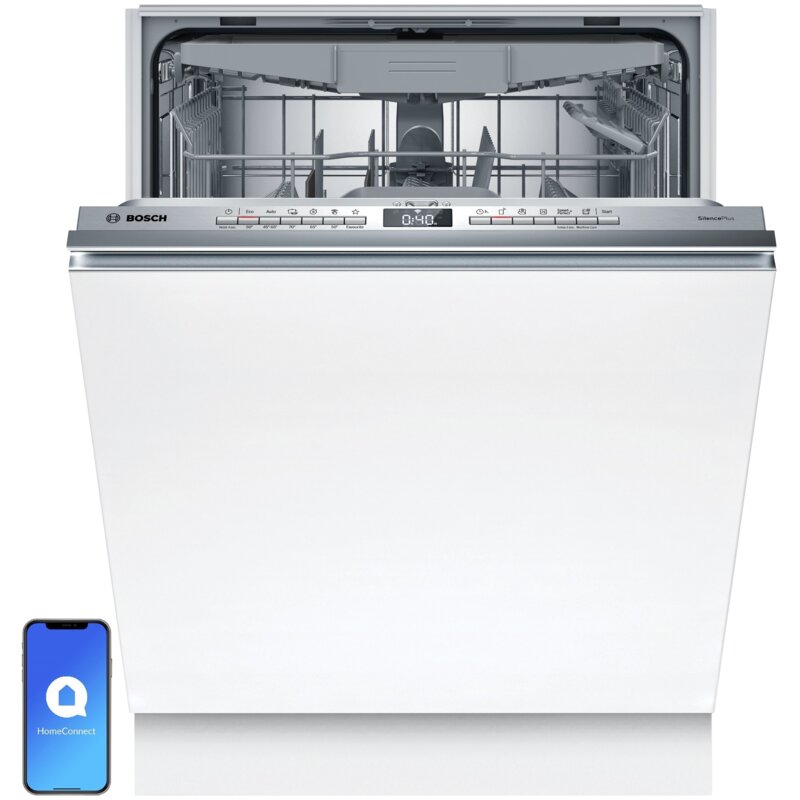 Zmywarka Bosch SBH4EVX08E Rozmiar XXL Home Connect, zawiasy ślizgowe