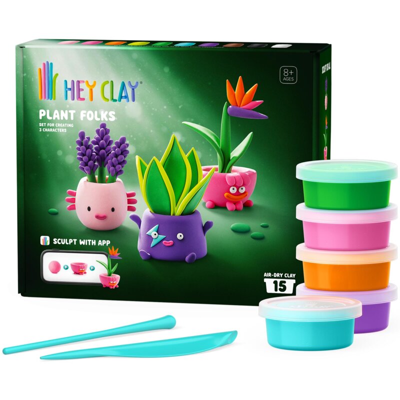 Masa plastyczna HEY CLAY Zielona ekipa HCL15033CEE15